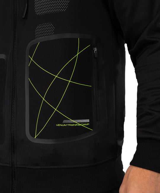 Venum Training Camp 4.0 Full Zip Hoodie - Black/Neon Green