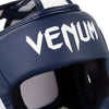 Venum Elite Headgear - White/Navy Blue