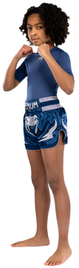 Venum Inferno Kids Thai Shorts - Royal Blue