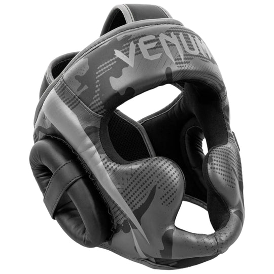 Venum Elite Boxing Headgear - Black/Dark Camo