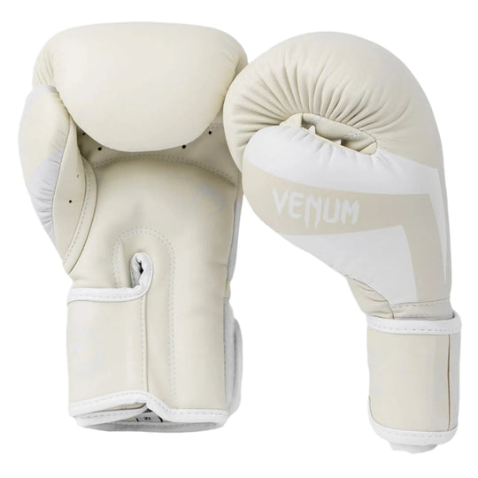 Venum Elite Boxing Gloves - White/Ivory