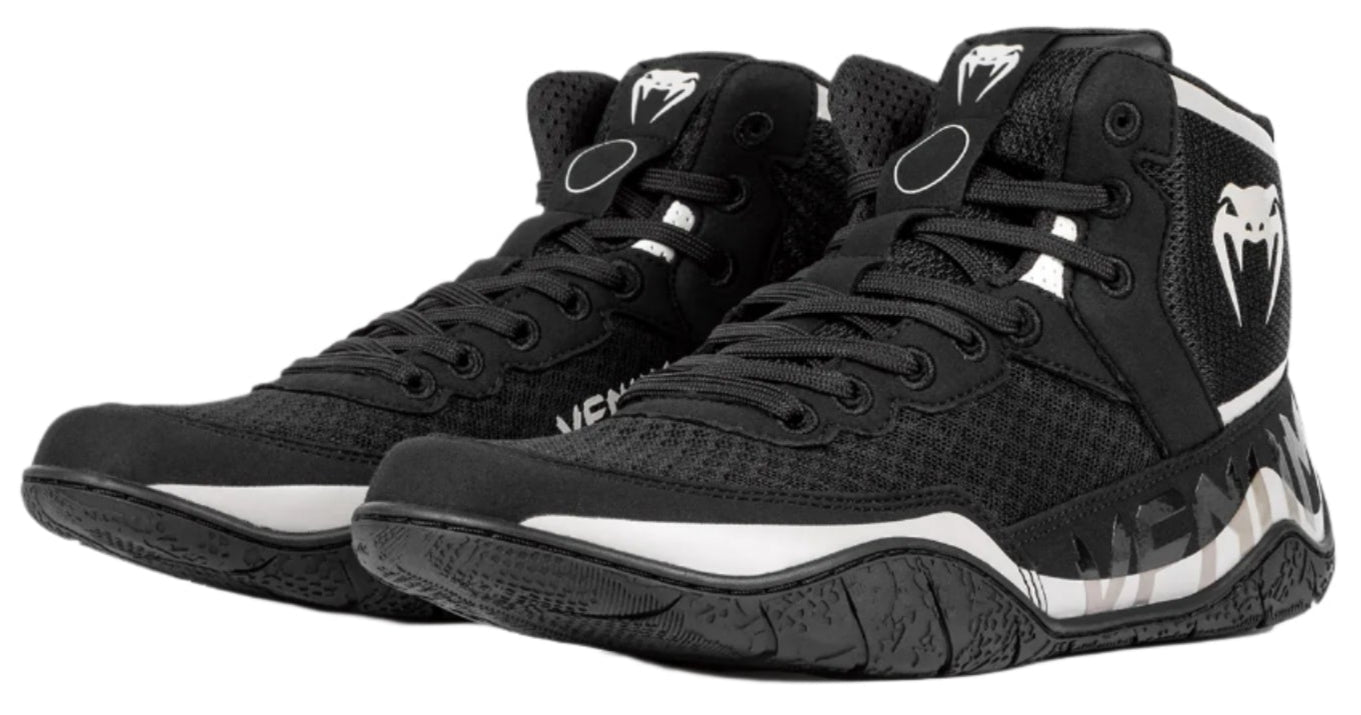 Venum Elite Wrestling Shoes - Black/Sand