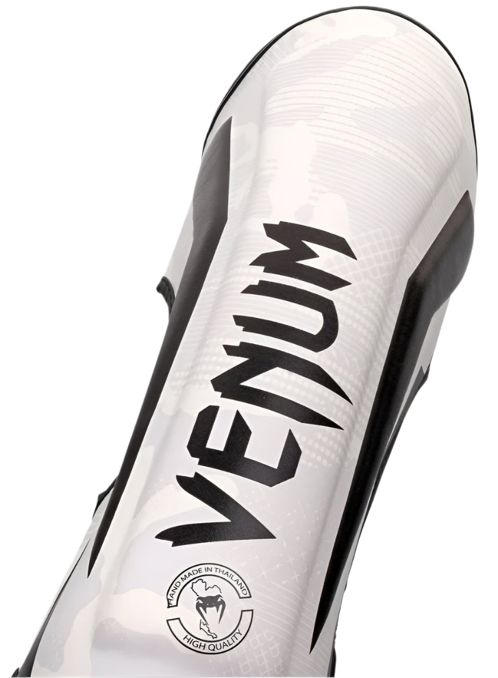 Venum Elite Shin Guards - White/Camo