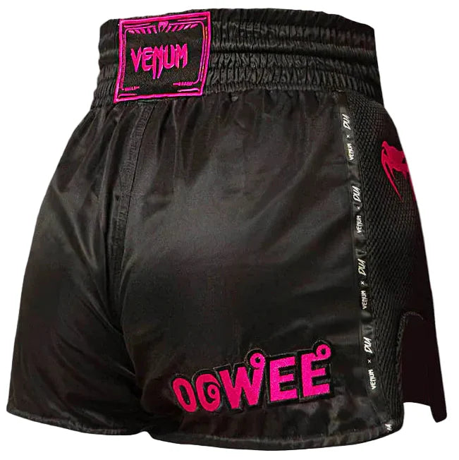 Venum x Dua Muay Thai Shorts - Black/Fuscia Pink
