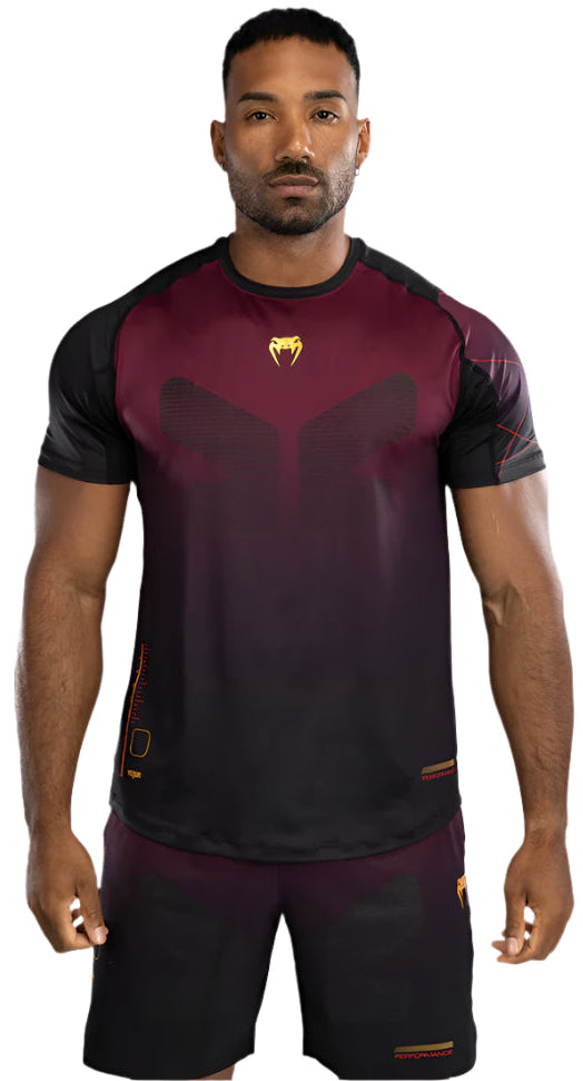 Venum Tactical XT Dry Tech T-Shirt - Black/Burgundy/Gold