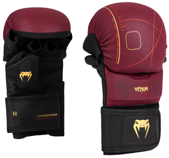 Venum Tactical XT Sparring Gloves - Black/Burgundy/Gold