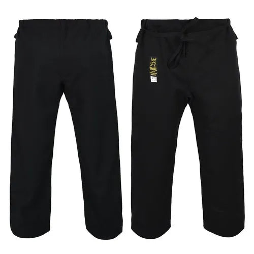 Morgan Yamasaki Gold Canvas Pants - Black - 14Oz