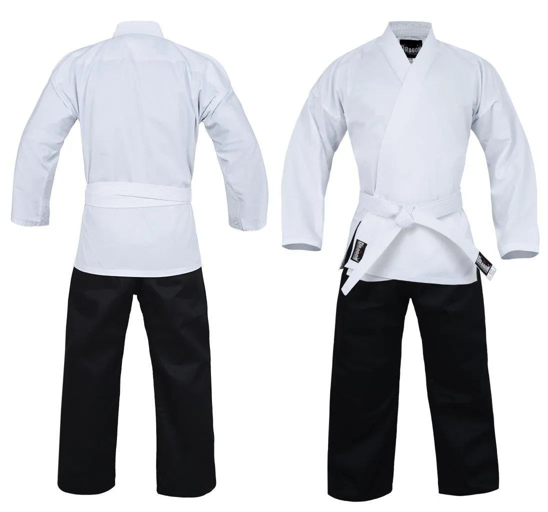 Morgan Dragon Karate Salt & Pepper Uniform - 8Oz