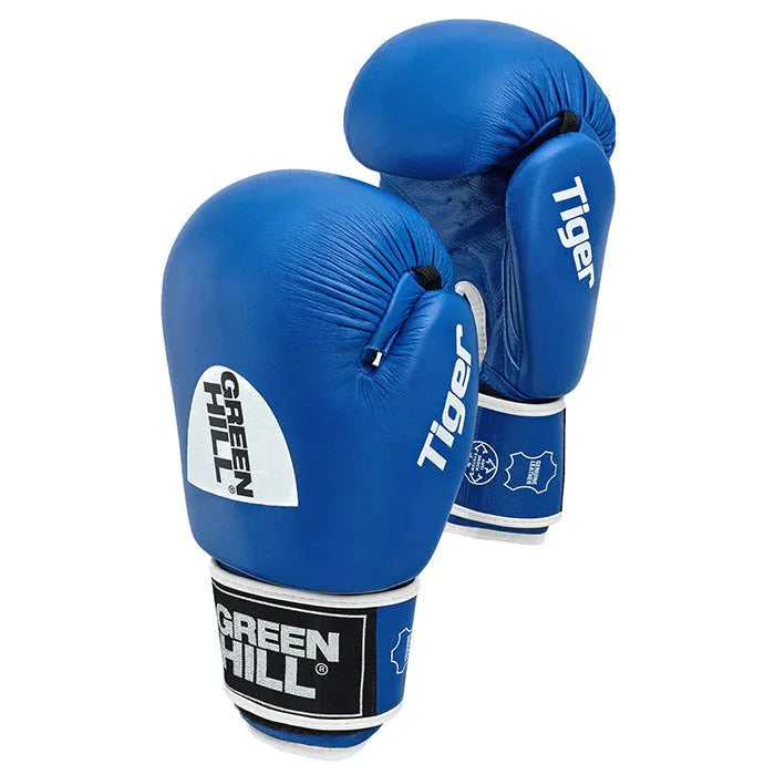 Green Hill Boxing Gloves Tiger IBA Approved - Blue