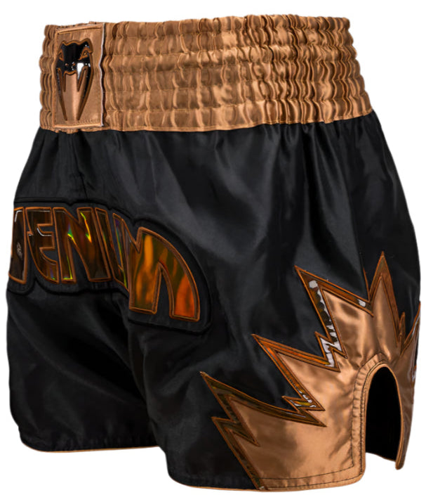 Venum Inferno Muay Thai Shorts - Black/Bronze