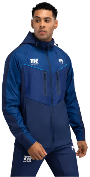 Venum X Top Rank Original Men's Full Zip Hoodie - Navy Blue