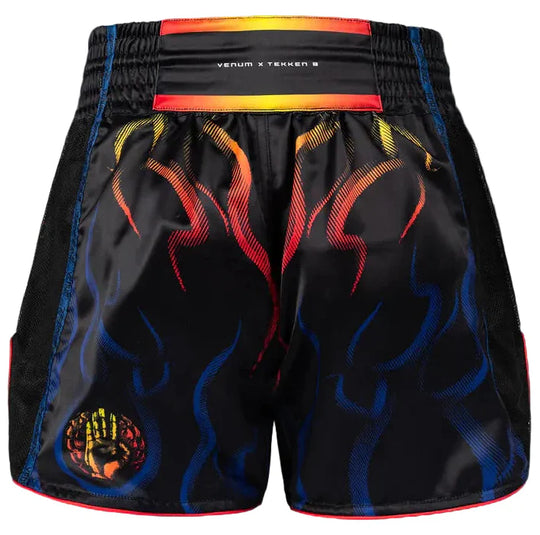 Venum x TEKKEN 8 Muay Thai Shorts - Yoshimitsu - Black/Orange