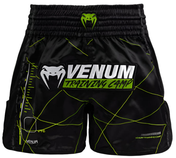 Venum Training Camp 4.0 Muay Thai Short - Black/Neon Green