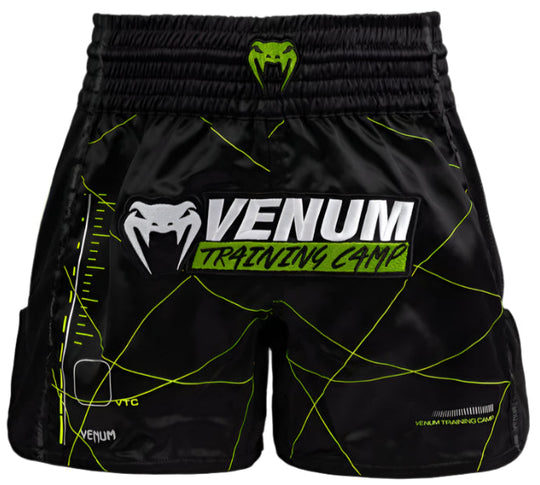 Venum Training Camp 4.0 Muay Thai Short - Black/Neon Green