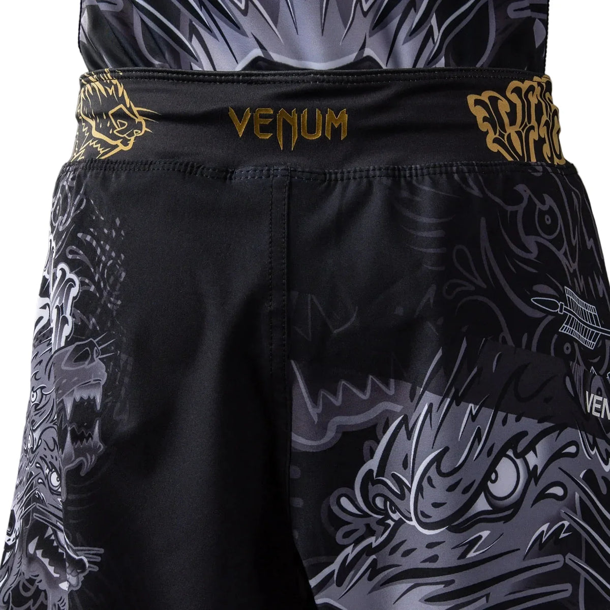 Venum Wolf Atak Kids Fightshorts - Black/Grey