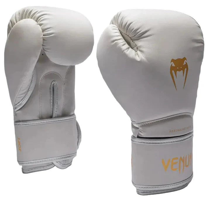 Venum Contender 1.5 Boxing Gloves - Ivory/ Gold