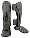 Venum Elite Standup Shin Guards - Khaki/Black