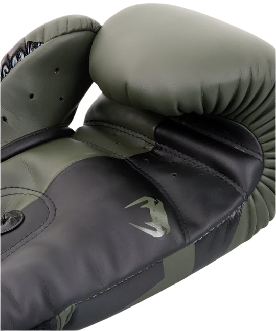 Venum Elite Boxing Gloves - Khaki/Black