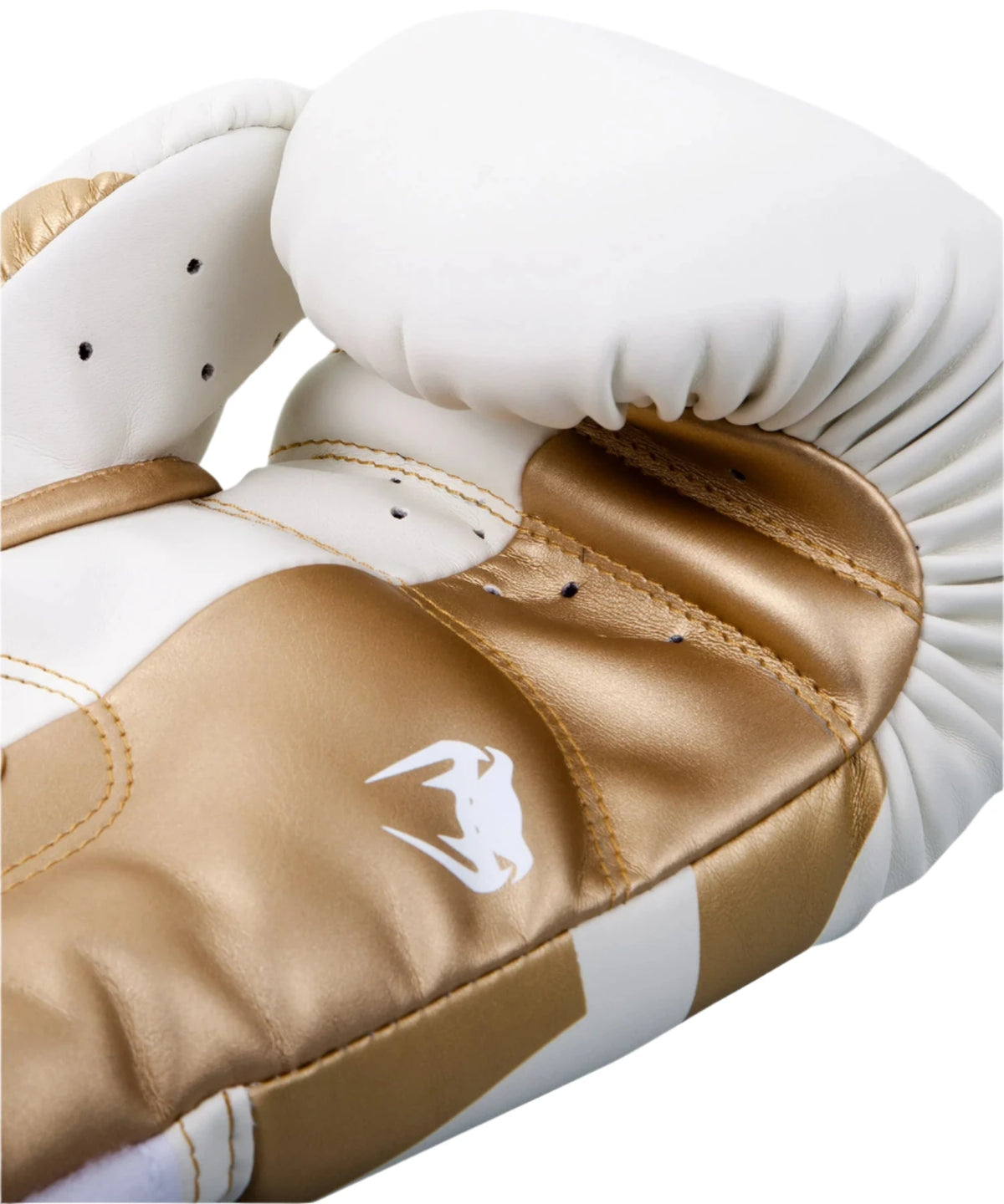 Venum Elite Boxing Gloves - White/Gold
