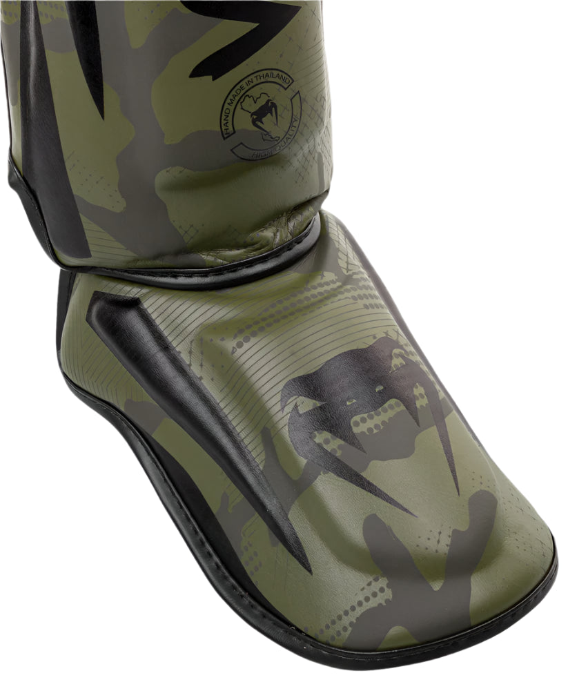 Venum Elite Shin Guards - Khaki Camo