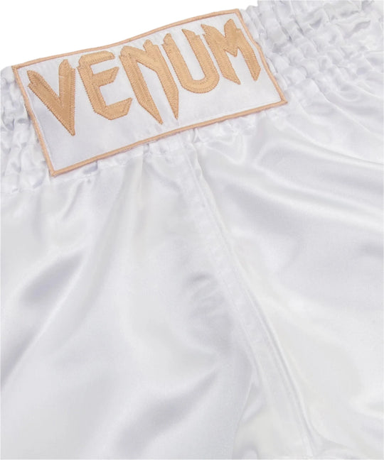 Venum Classic Muay Thai Short - White/Gold