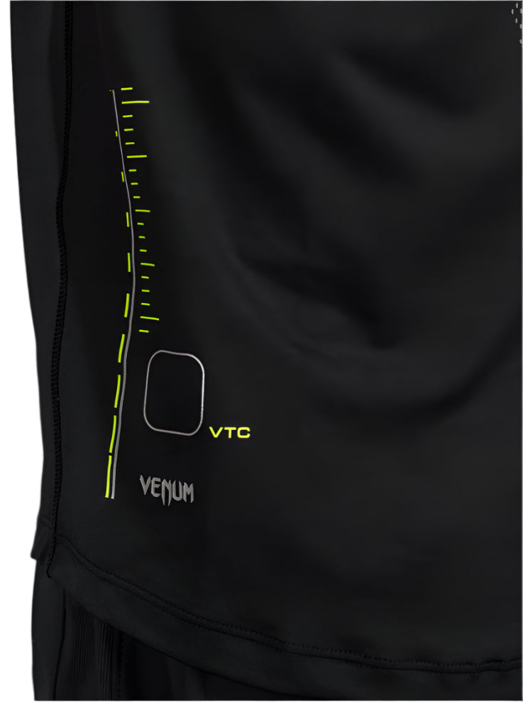 Venum Training Camp 4.0 Dry Tech T-Shirt - Black/Neon Green