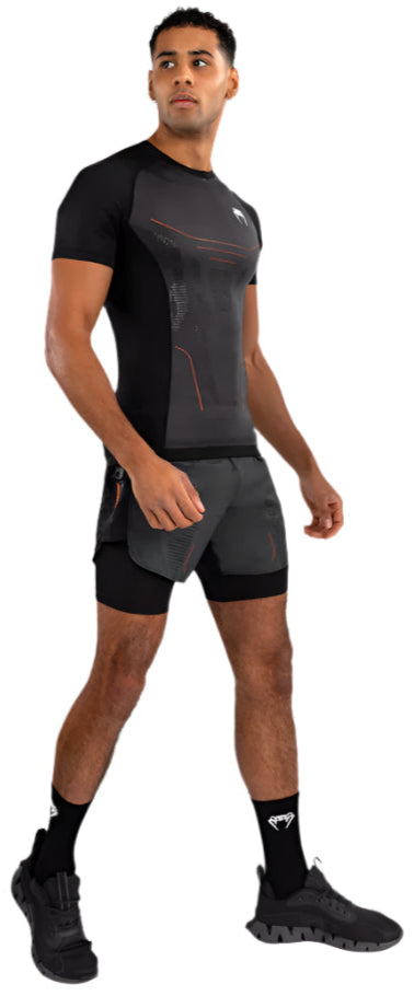 Venum Technical 3.0 Short Sleeve Rashguard - Graphite