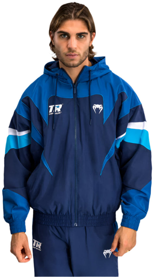 Venum X Top Rank Original Men's Hooded Tracksuit Jacket - Navy Blue