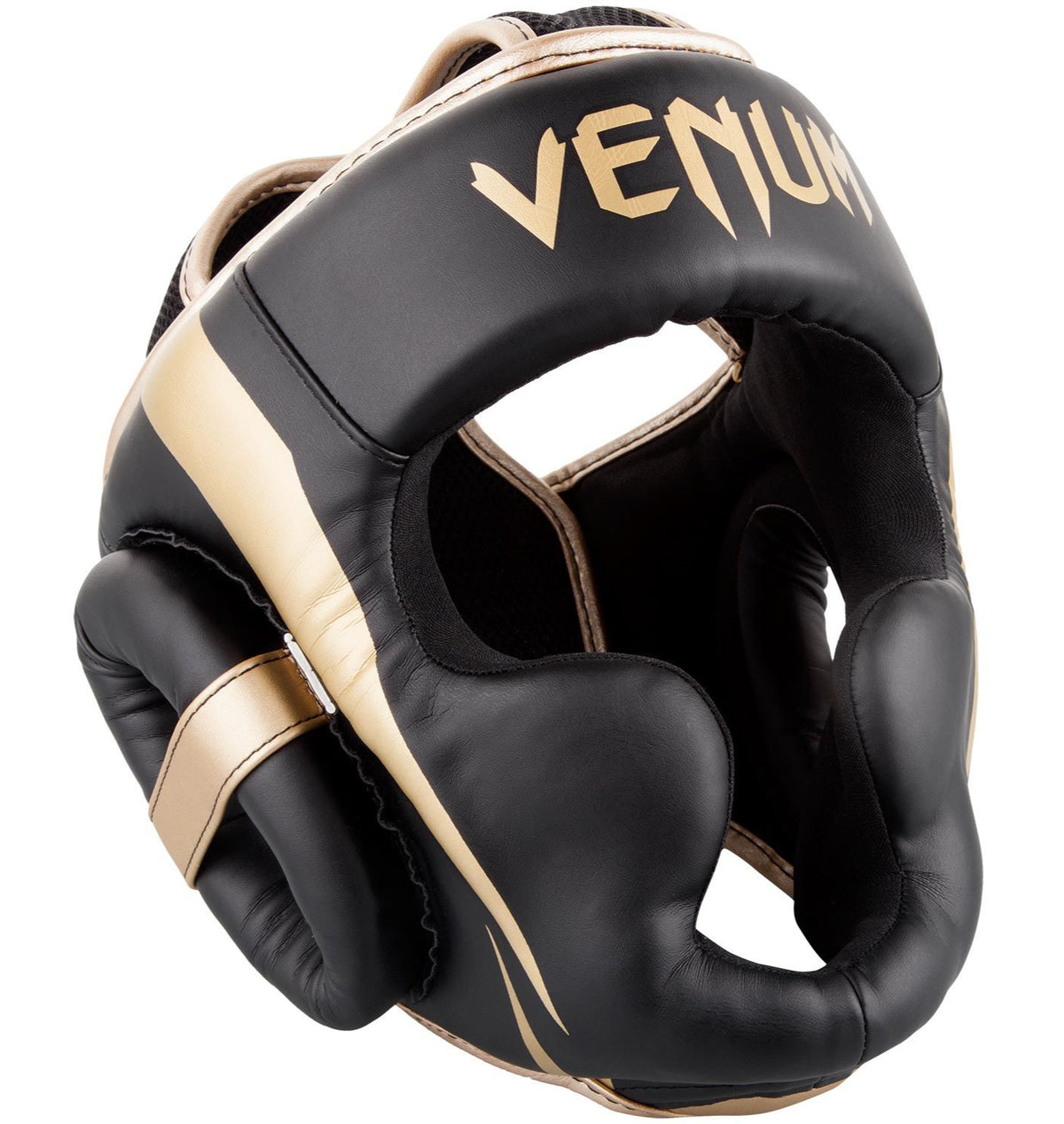 Venum Elite Headgear - Black/Gold
