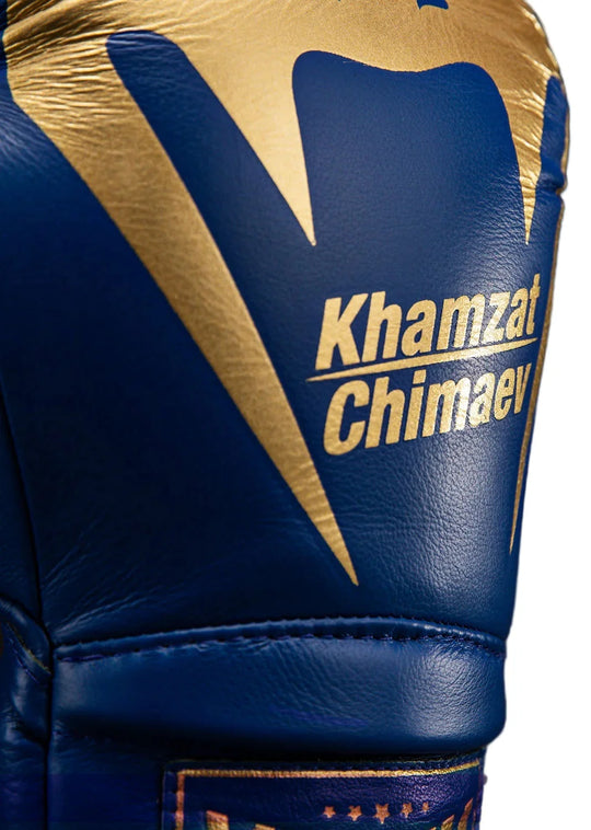 Venum X Chimaev Wild Borz Giant 2.0 Khamzat Pro Boxing Gloves - Blue/Gold