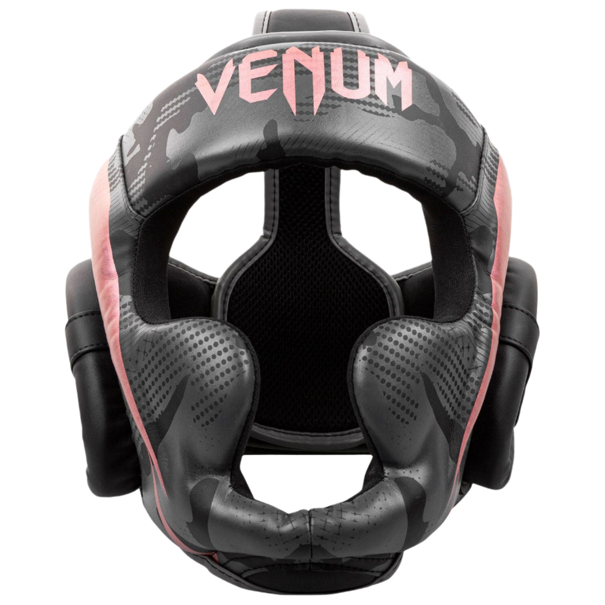 Venum Elite Boxing Headgear - Black/Pink Gold