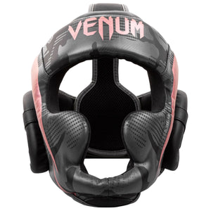 Venum Elite Boxing Headgear - Black/Pink Gold