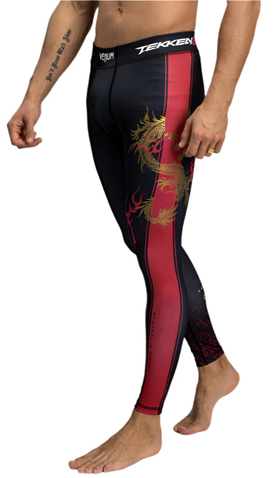 Venum X TEKKEN 8 - Marshall Law Spats - Black/Red/Gold
