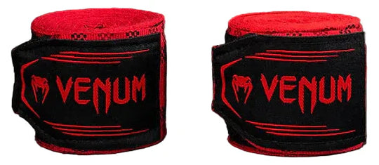 Venum Tartan Handwraps - Fury Red