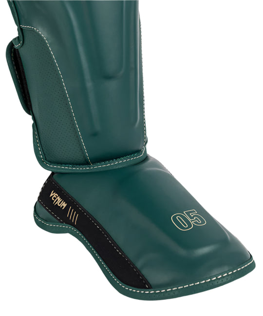 Venum Impact Evo Shin Guards - Emerald Green