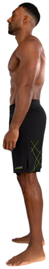 Venum Training Camp 4.0 Fight Short - Black/Neon Green