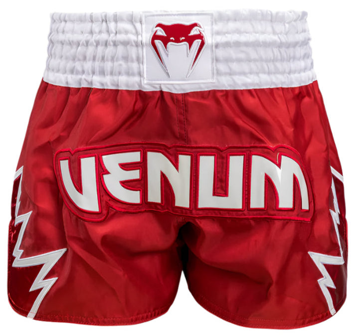 Venum Inferno Muay Thai Shorts - Red/White