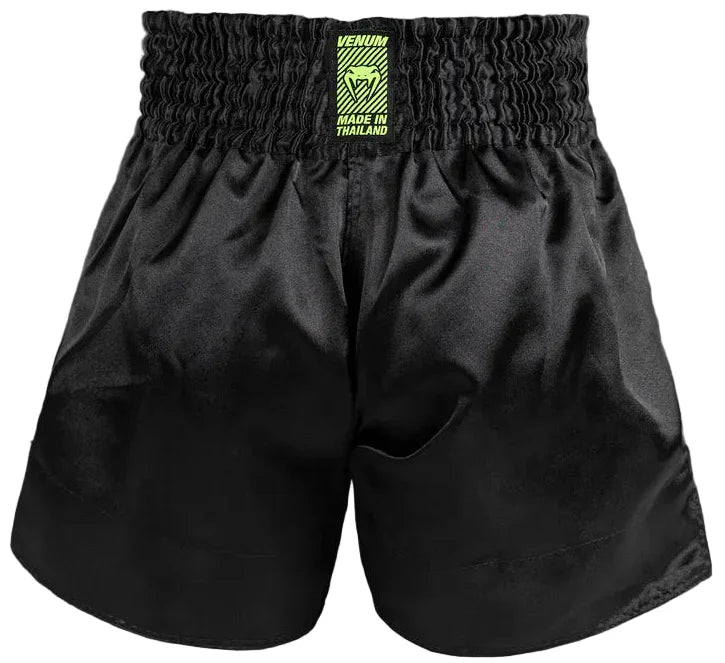 Venum Classic Evo Muay Thai Shorts - Black/ Neon Yellow