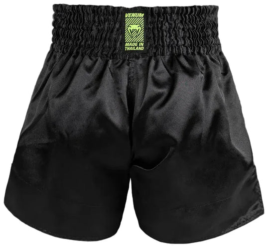 Venum Classic Evo Muay Thai Shorts - Black/ Neon Yellow