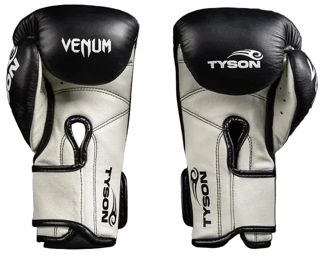 Venum Giant 2.0 Mike Tyson Pro Boxing Gloves - Deep Black/Optical White