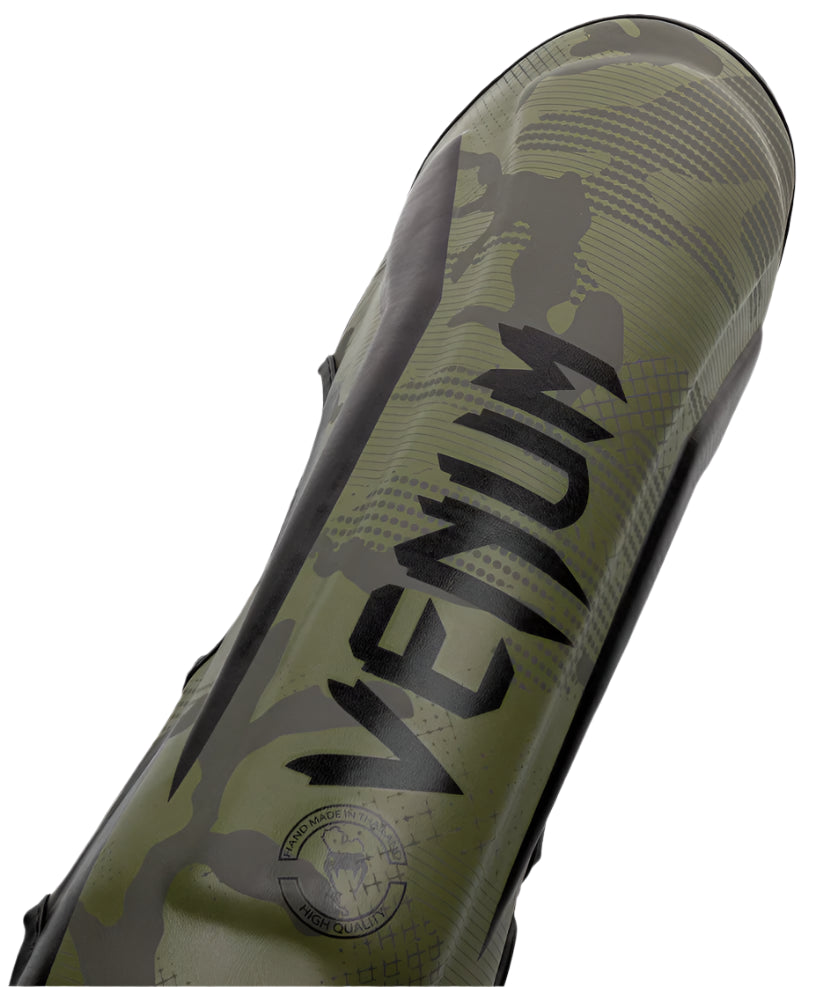 Venum Elite Shin Guards - Khaki Camo
