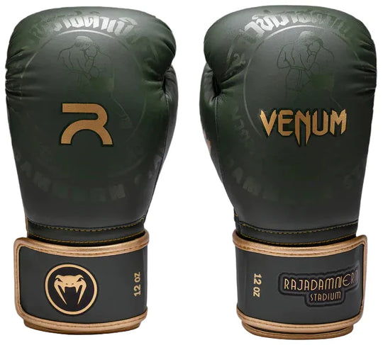 Venum X Rajadamnern Boxing Gloves - Military Green