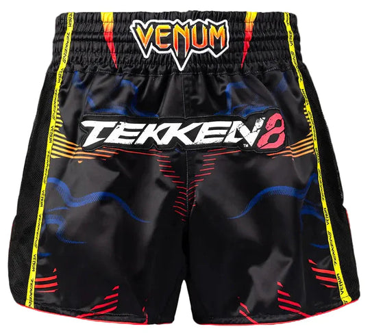 Venum x TEKKEN 8 Muay Thai Shorts - Yoshimitsu - Black/Orange