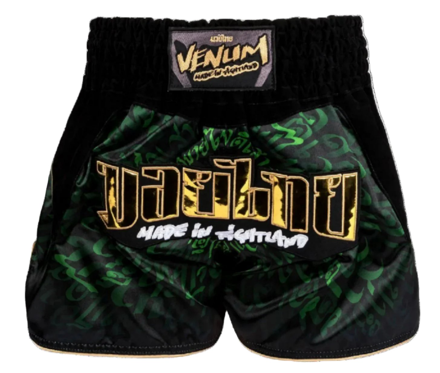 Venum Attack Muay Thai Short - Black/Green