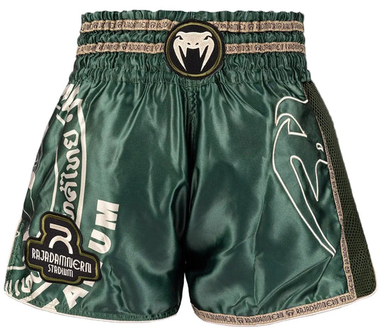 Venum x Rajadamnern Muay Thai Shorts - Military Green