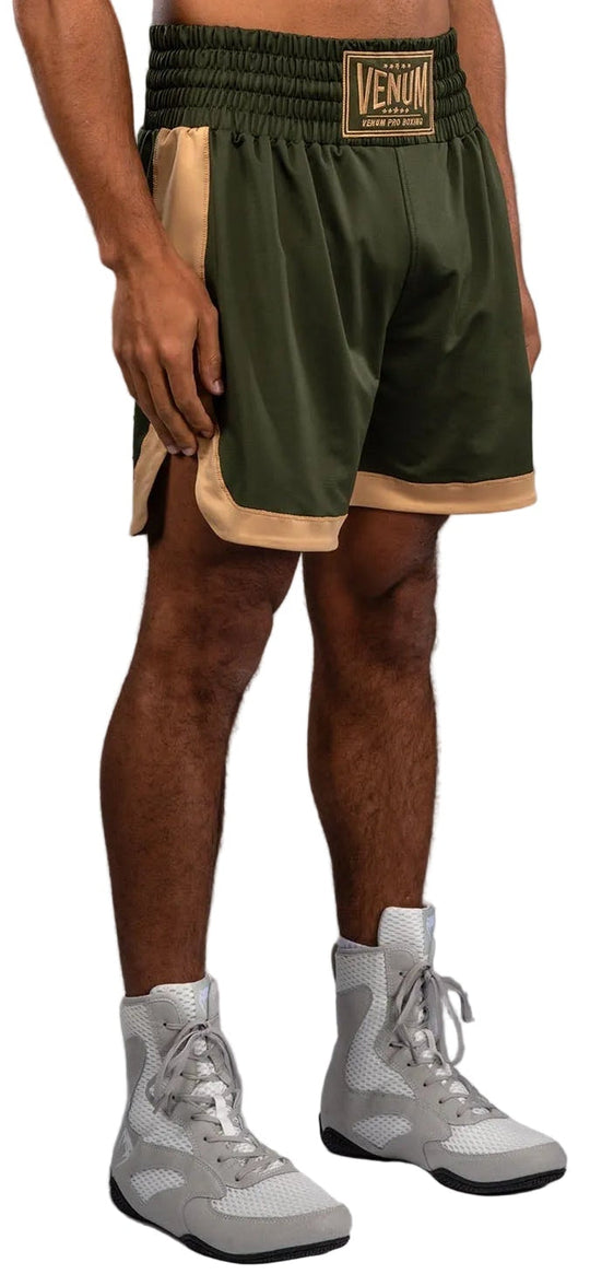 Venum Classic Boxing Shorts - Military Green/Sand