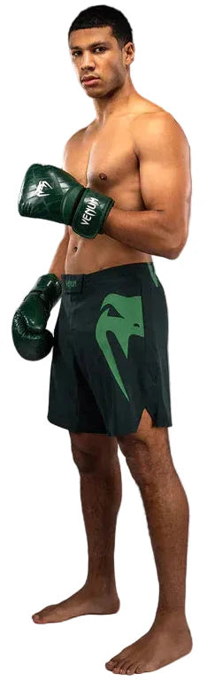 Venum Light 5.0 Fightshorts - Forest Green/Light Green