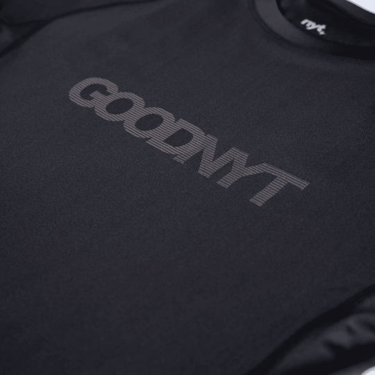 GOODNYT Black Short Sleeve Rashguard Tee Rashguards NYT