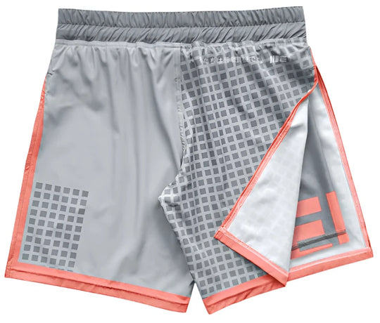 Engage Grid Tech 2-in-1 Gladiator Shorts - Grey