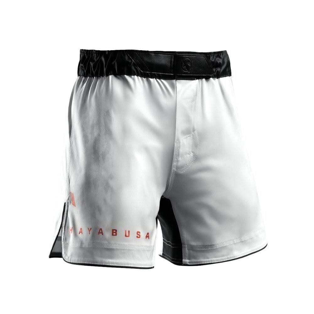 Hayabusa Apex 3/4 Thigh Fight Shorts - Ash White